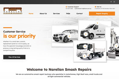 Car service and repair website